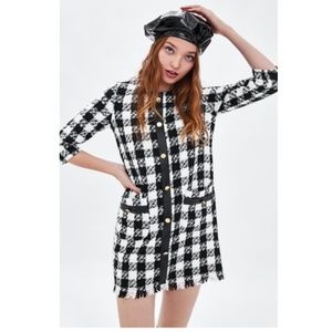 zara tweed dress